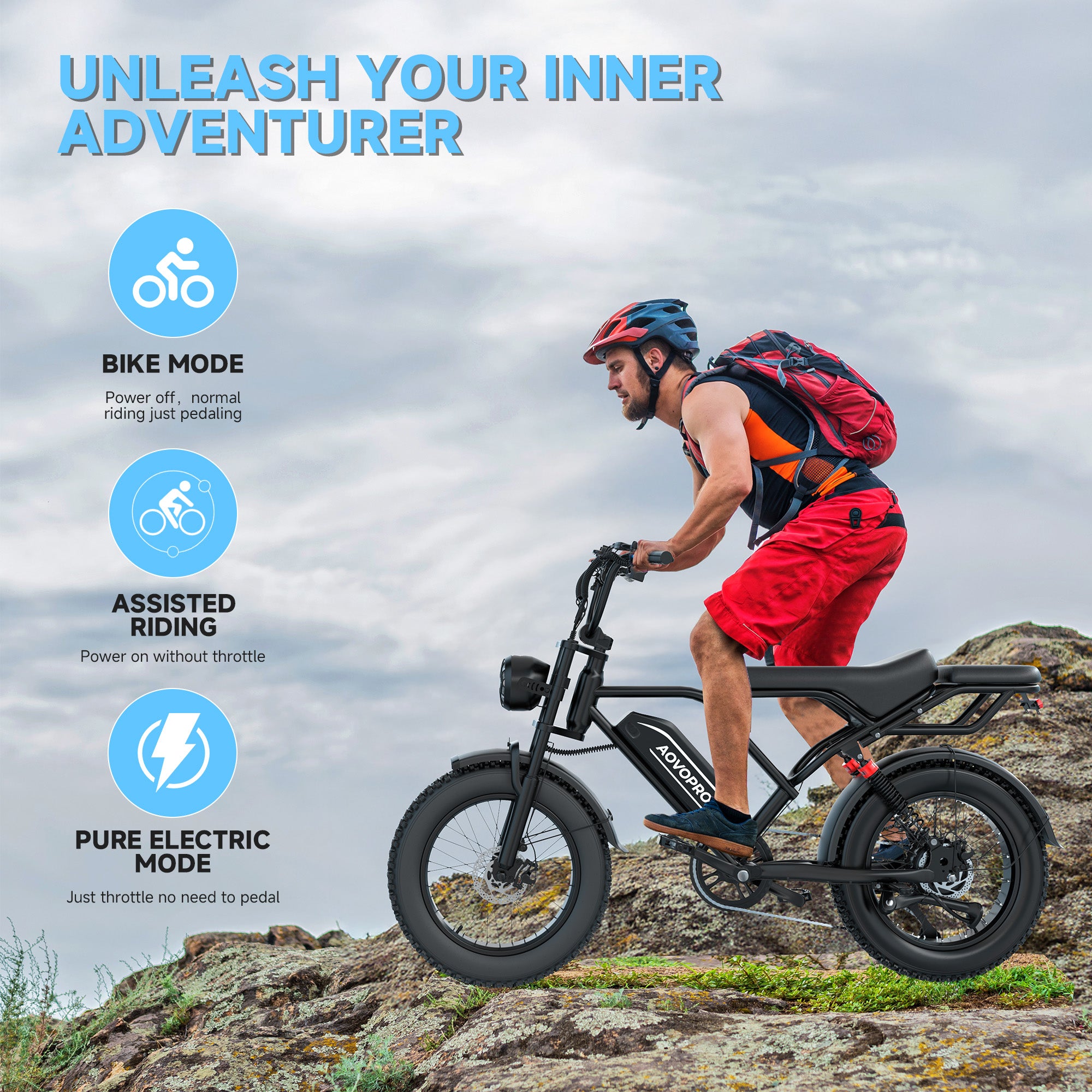 AOVOPRO AP20 Electric Bike for Adults