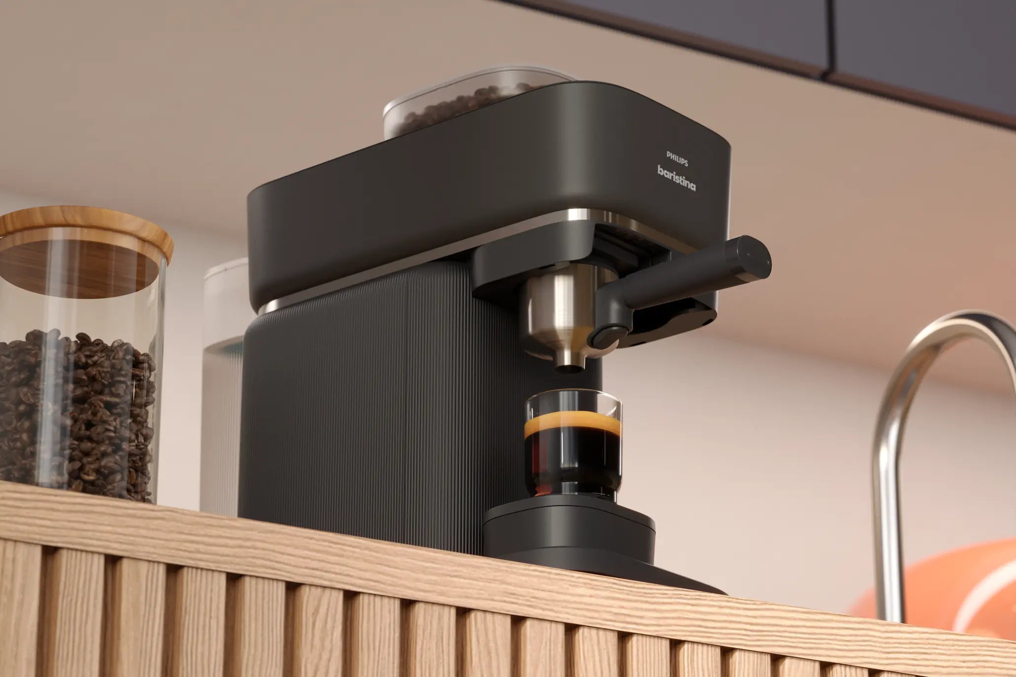 Philips Ekspres do kawy Baristina - Portafilter Drewno Jesionowe
