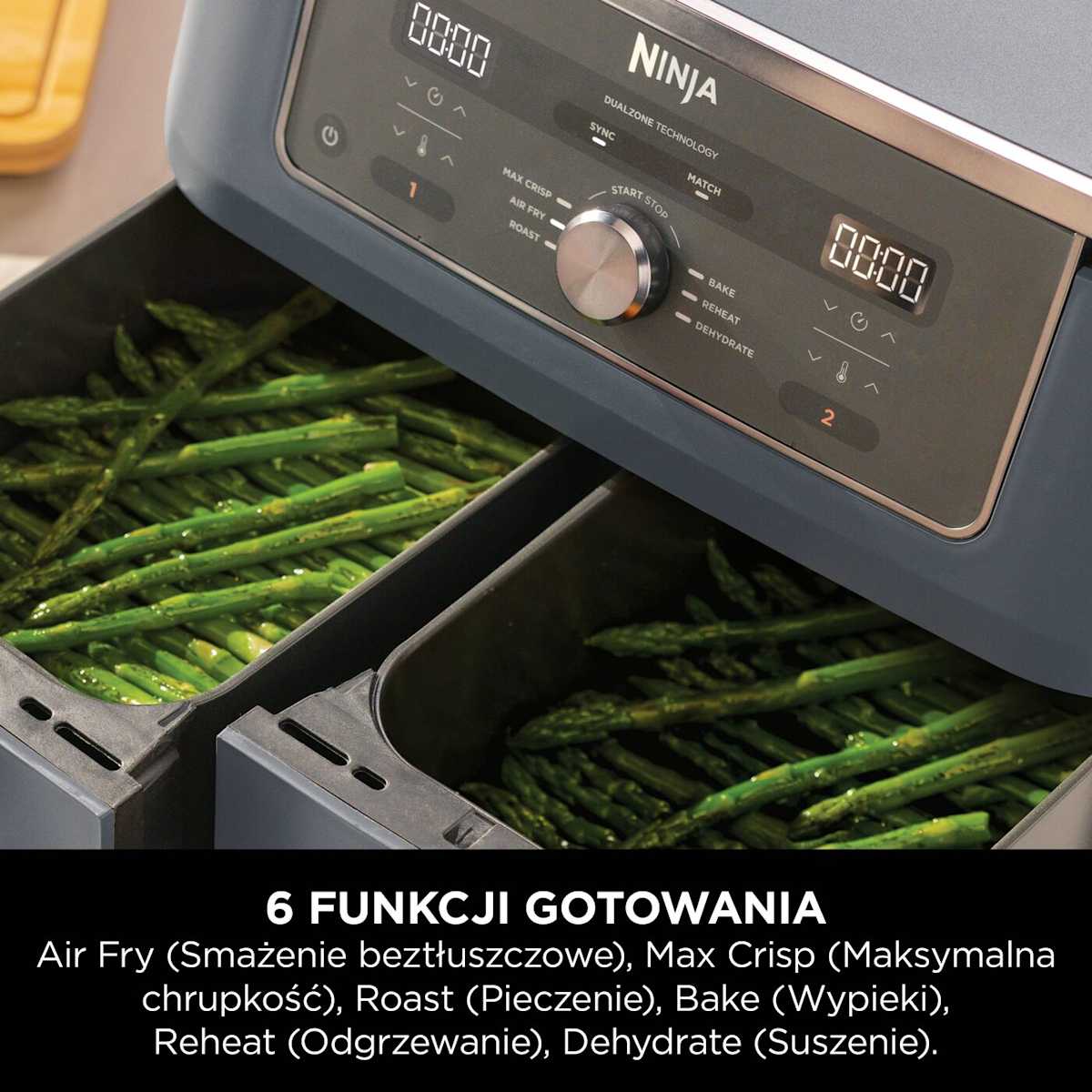 Ninja MAX 6-in-1 Dual Zone Air Fryer 9,5 l DZ400EUCYD