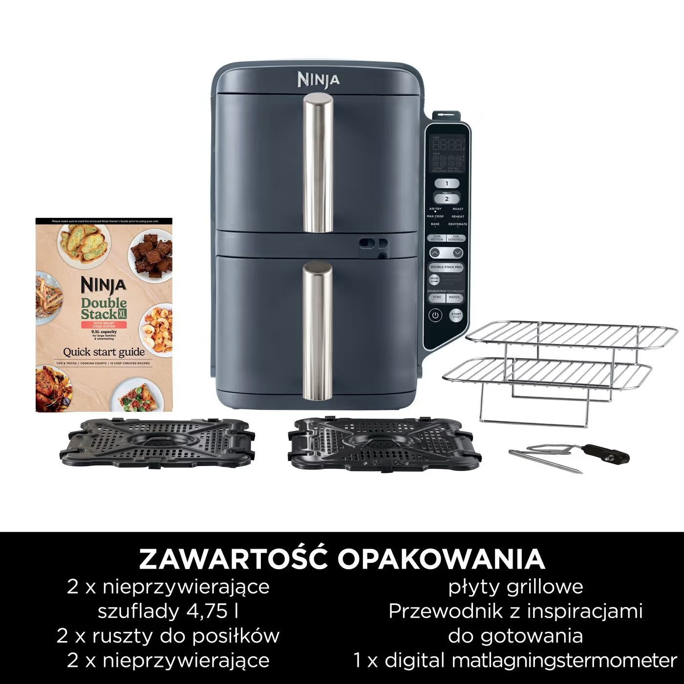 Ninja MAX 6-in-1 Dual Zone Air Fryer 9,5 l DZ400EUCYD