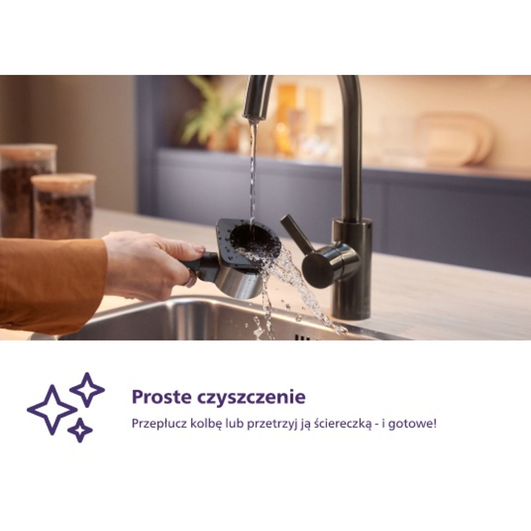 Philips Ekspres do kawy Baristina - Portafilter Drewno Jesionowe