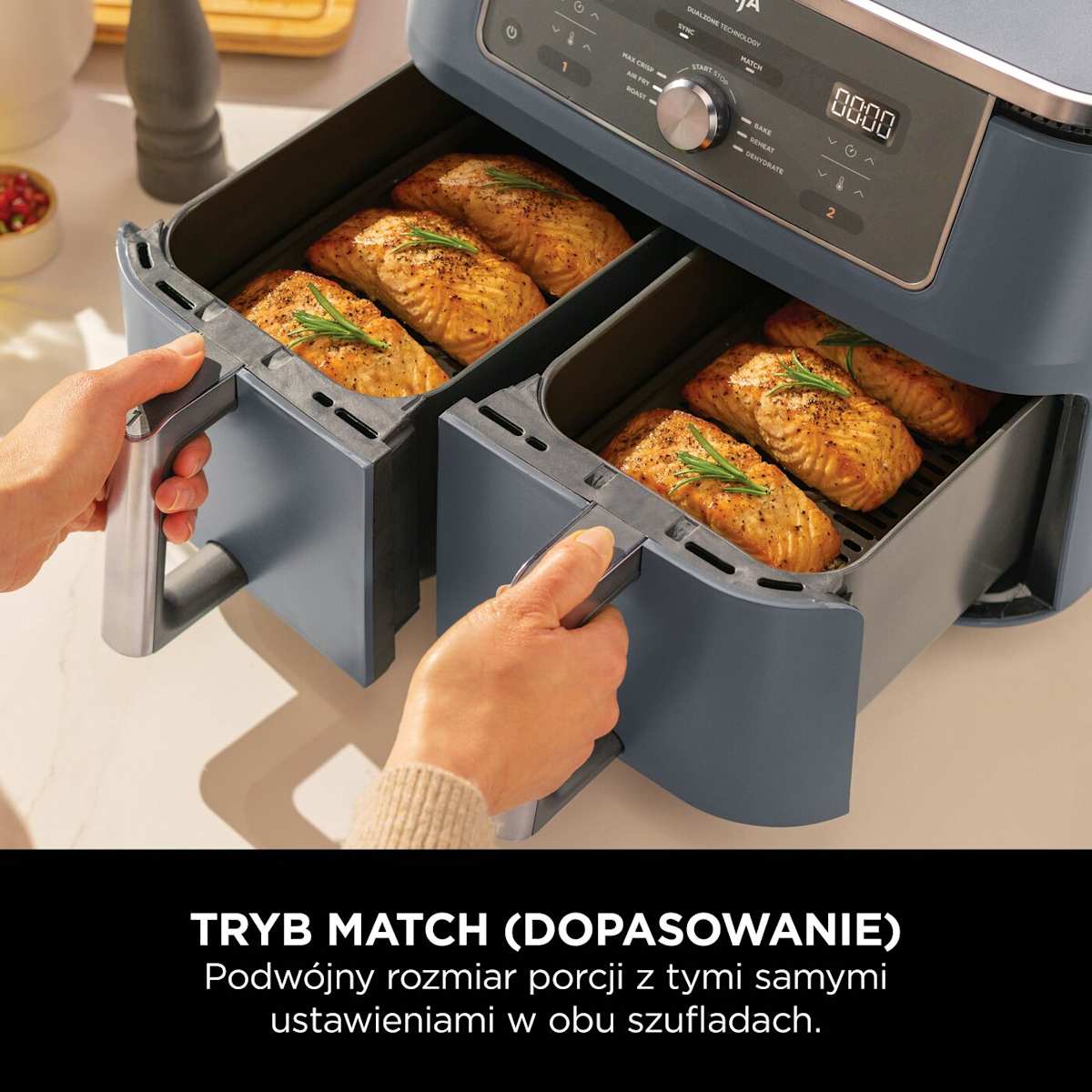 Ninja MAX 6-in-1 Dual Zone Air Fryer 9,5 l DZ400EUCYD